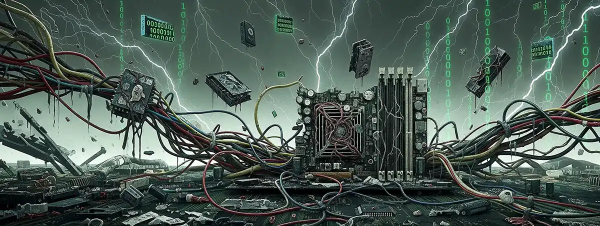 破壊されたBIOSイメージ