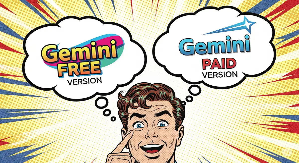 Gemini無料版・有料版どちらにしようか迷っているGeminiユーザー