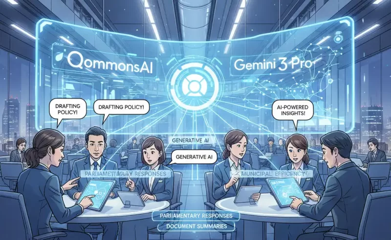 自治体専用に設計された生成AI QommonsAI(コモンズAI)