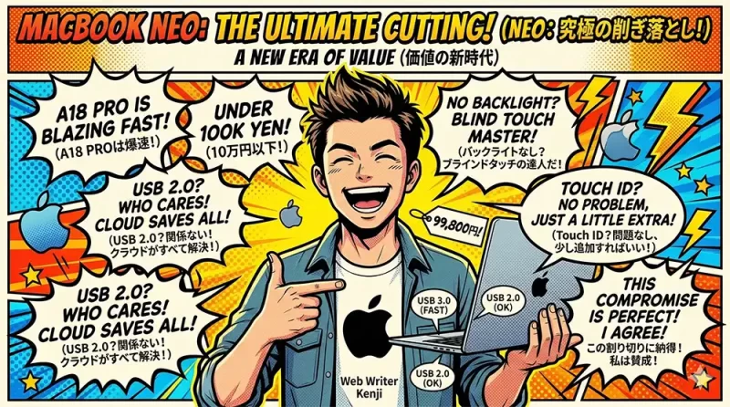 NEOの割り切りの良さに「この割り切りに納得!」しているMacユーザーというかApple信者