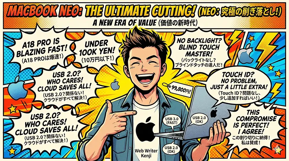 NEOの割り切りの良さに「この割り切りに納得！」しているMacユーザーというかApple信者